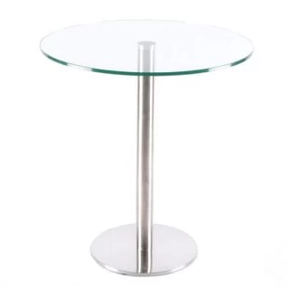 Clear Glass Round Counter Table 3 Clear Glass Round Counter Table