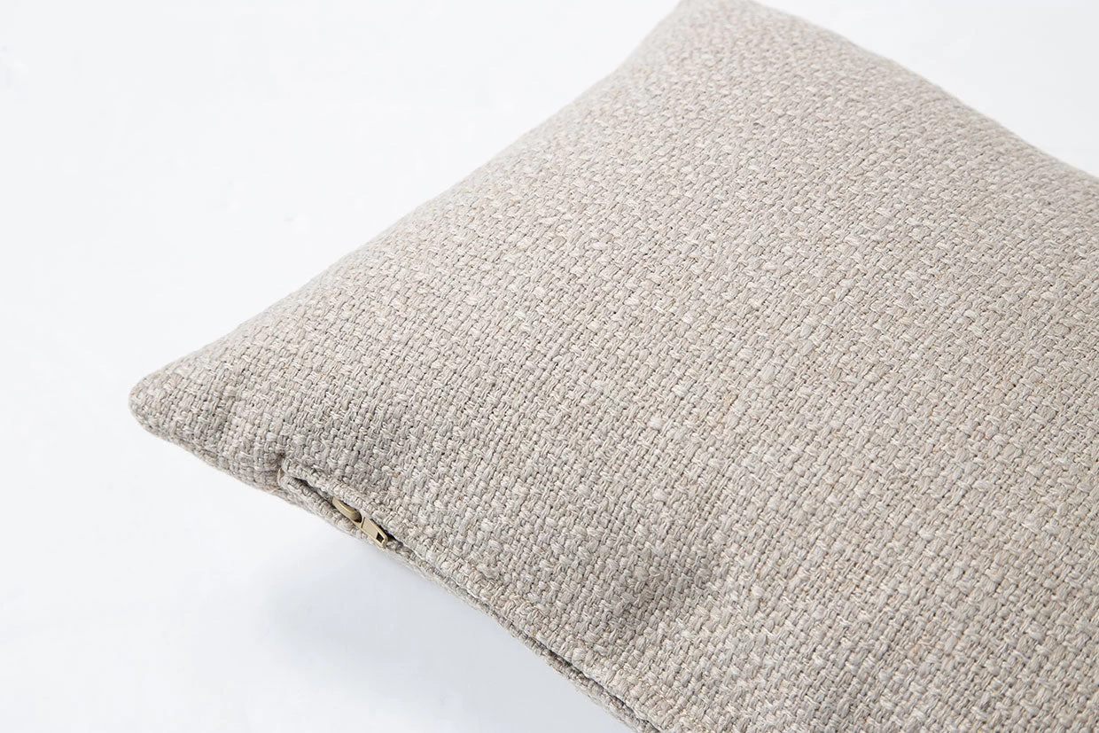 Breathe Small Kidney Cushion – Putty Weave 4 Breathe Small Kidney Cushion – Putty Weave - Image 2