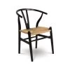 Rapunzel Dining Chair - Black With Natural Seat -Chic Furniture Shop 041920 fri 004 2 FRIDA CHAIR BLACK NATURAL