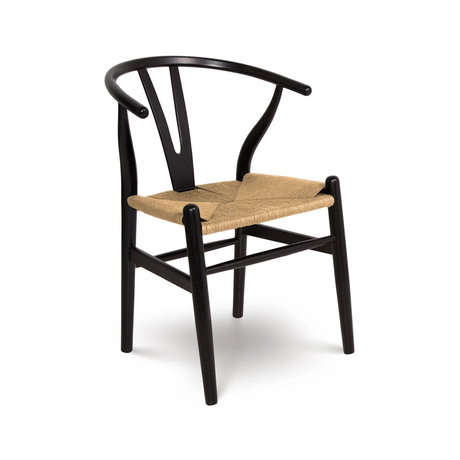 Rapunzel Dining Chair - Black With Natural Seat 3 Rapunzel Dining Chair - Black With Natural Seat