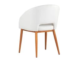 Thatcher Dining Armchair - Champagne Gold - Snow 11 Thatcher Dining Armchair - Champagne Gold - Snow -Chic Furniture Shop 041921 103037 THATCHER CHAIR SNOW GOLD BACK VIEW