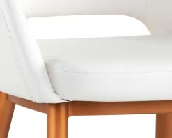 Thatcher Dining Armchair - Champagne Gold - Snow 13 Thatcher Dining Armchair - Champagne Gold - Snow -Chic Furniture Shop 041921 103037 THATCHER CHAIR SNOW GOLD CLOSE UP