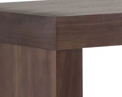 Faro Walnut C-Shape Bar Table -Chic Furniture Shop 041921 105705 faro bar table walnut close up