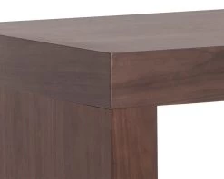Faro Walnut C-Shape Counter Table -Chic Furniture Shop 041921 106380 faro counter table walnut close up