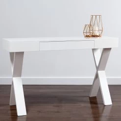 Hudson Cross Console White Desk -Chic Furniture Shop 052015 950124 Hudson Desk lifestyle