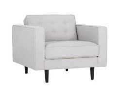 Donnie Armchair - Light Grey Fabric