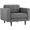 Donnie Armchair - Dark Grey Fabric