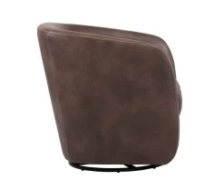 Dax Swivel Club Chair - Havana Dark Brown -Chic Furniture Shop 102259 2