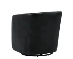 Dax Swivel Club Chair - Coal Black -Chic Furniture Shop 102260 1