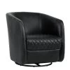 Dax Swivel Club Chair - Coal Black -Chic Furniture Shop 102260daxswivelblack