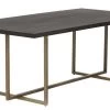 Jade Dining Table Antique Brass - Dark Mango
