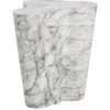 Ava Marble Look End Table - Large