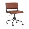Davis Office Chair - Black - Rust Tan -Chic Furniture Shop 103696DavisOfficeChair Black RustTan