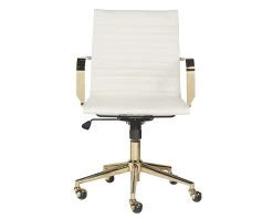 Jessica Office Chair - White -Chic Furniture Shop 104219 1JessicaOfficeChair Whitefront