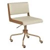 Davis Office Chair - Champagne Gold - Castillo Cream -Chic Furniture Shop 104727DavisOfficeChair ChampagneGold CastilloCream