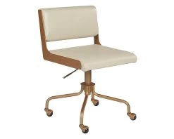 Davis Office Chair - Champagne Gold - Castillo Cream