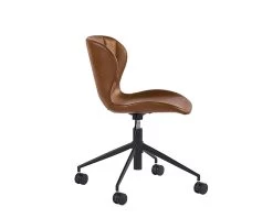 Arabella Office Chair - Bravo Cognac -Chic Furniture Shop 104793 ArabellaOfficeChair BravoCognac Side View