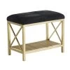 Bria Bench - Black -Chic Furniture Shop 104807