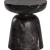 Lucida Marble Look End Table - Black 2 Lucida Marble Look End Table - Black -Chic Furniture Shop 105011 1