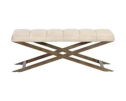 Kammi Bench - Bravo Cream -Chic Furniture Shop 105209 1