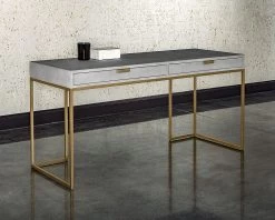 Jiro Desk - Shagreen Leather -Chic Furniture Shop 105443 5