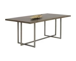 Jade Dining Table Antique Silver- Ash Grey -Chic Furniture Shop 105470