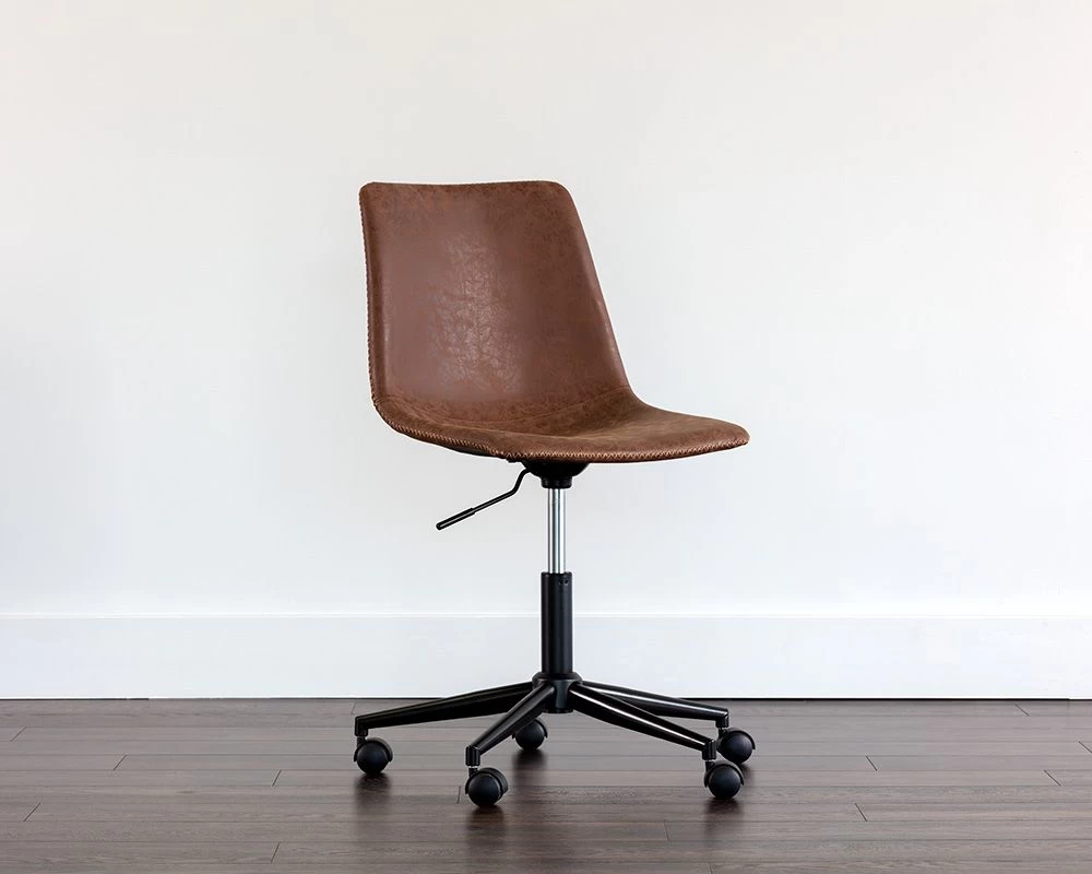 Cal Office Chair - Antique Brown 3 Cal Office Chair - Antique Brown - Image 2