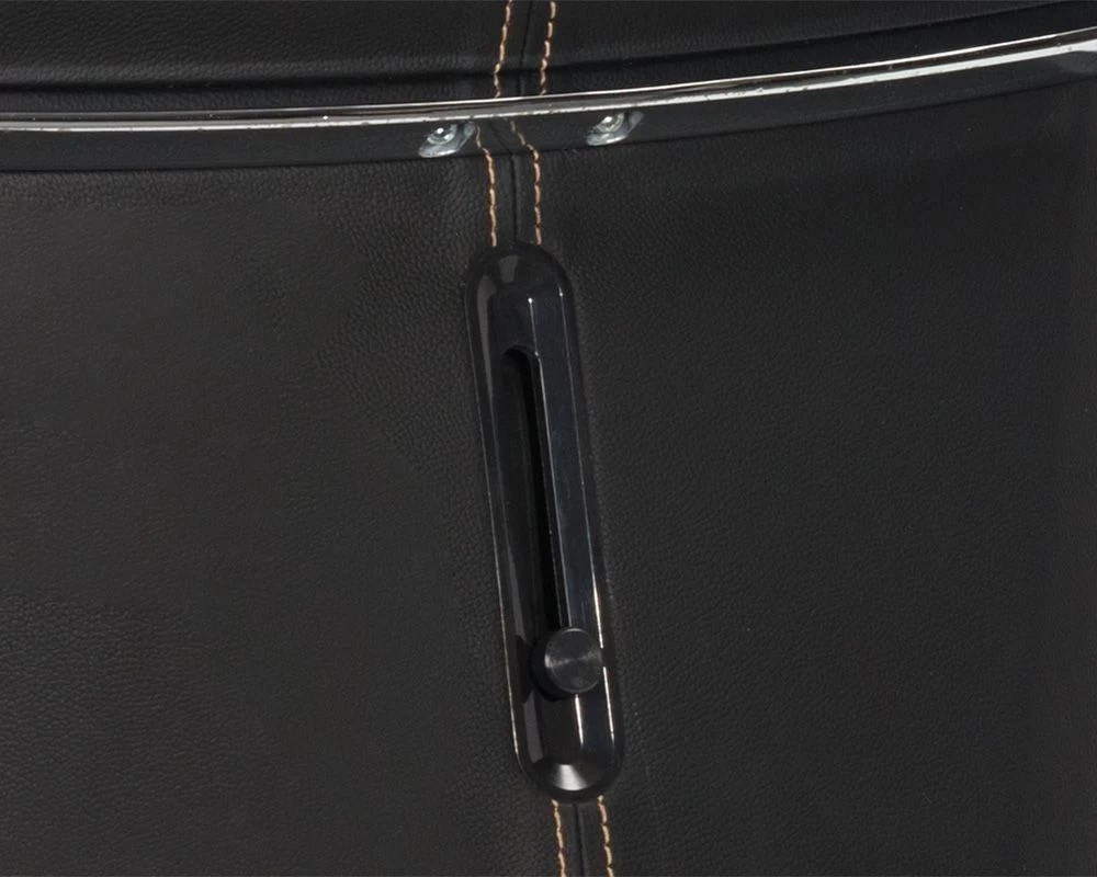 Dennison Office Chair - Black Leather 10 Dennison Office Chair - Black Leather - Image 8