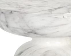 Lucida Marble Look End Table - White 9 Lucida Marble Look End Table - White -Chic Furniture Shop 106283 6