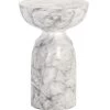 Goya Marble Look End Table - White -Chic Furniture Shop 106284 2