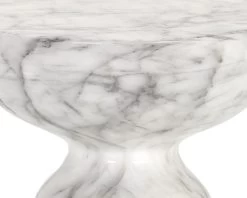 Goya Marble Look End Table - White 9 Goya Marble Look End Table - White -Chic Furniture Shop 106284 6