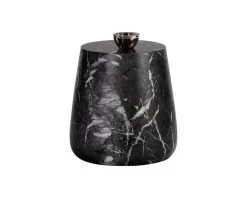 Aries Side Table Marble Look - Black -Chic Furniture Shop 106403