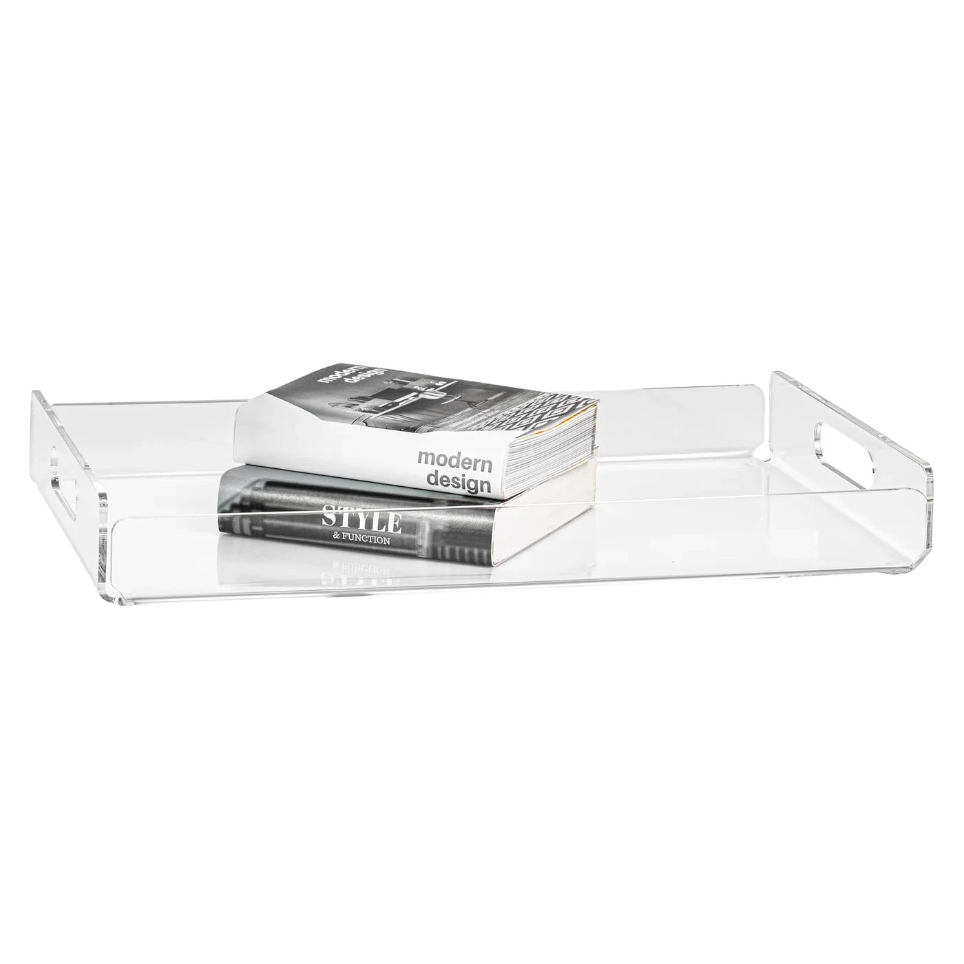 Lucite Acrylic 16.75 X 9.5" Rectangle Tray 6 Lucite Acrylic 16.75 X 9.5" Rectangle Tray - Image 4