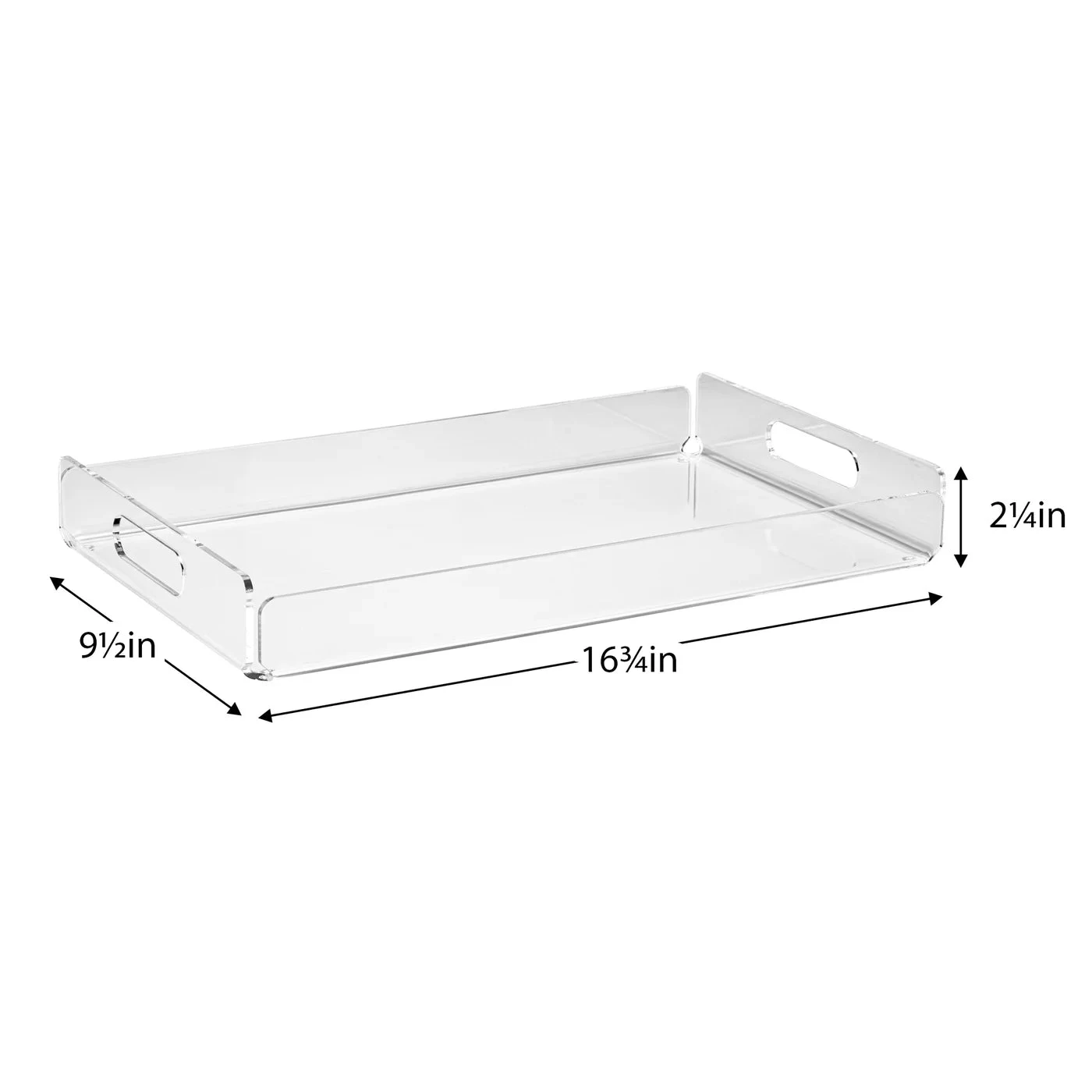 Lucite Acrylic 16.75 X 9.5" Rectangle Tray 7 Lucite Acrylic 16.75 X 9.5" Rectangle Tray - Image 5