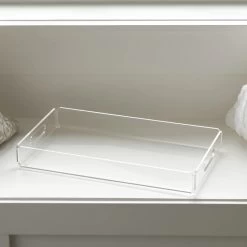 Lucite Acrylic 16.75 X 9.5" Rectangle Tray 9 Lucite Acrylic 16.75 X 9.5" Rectangle Tray -Chic Furniture Shop 15172 z 4 lg