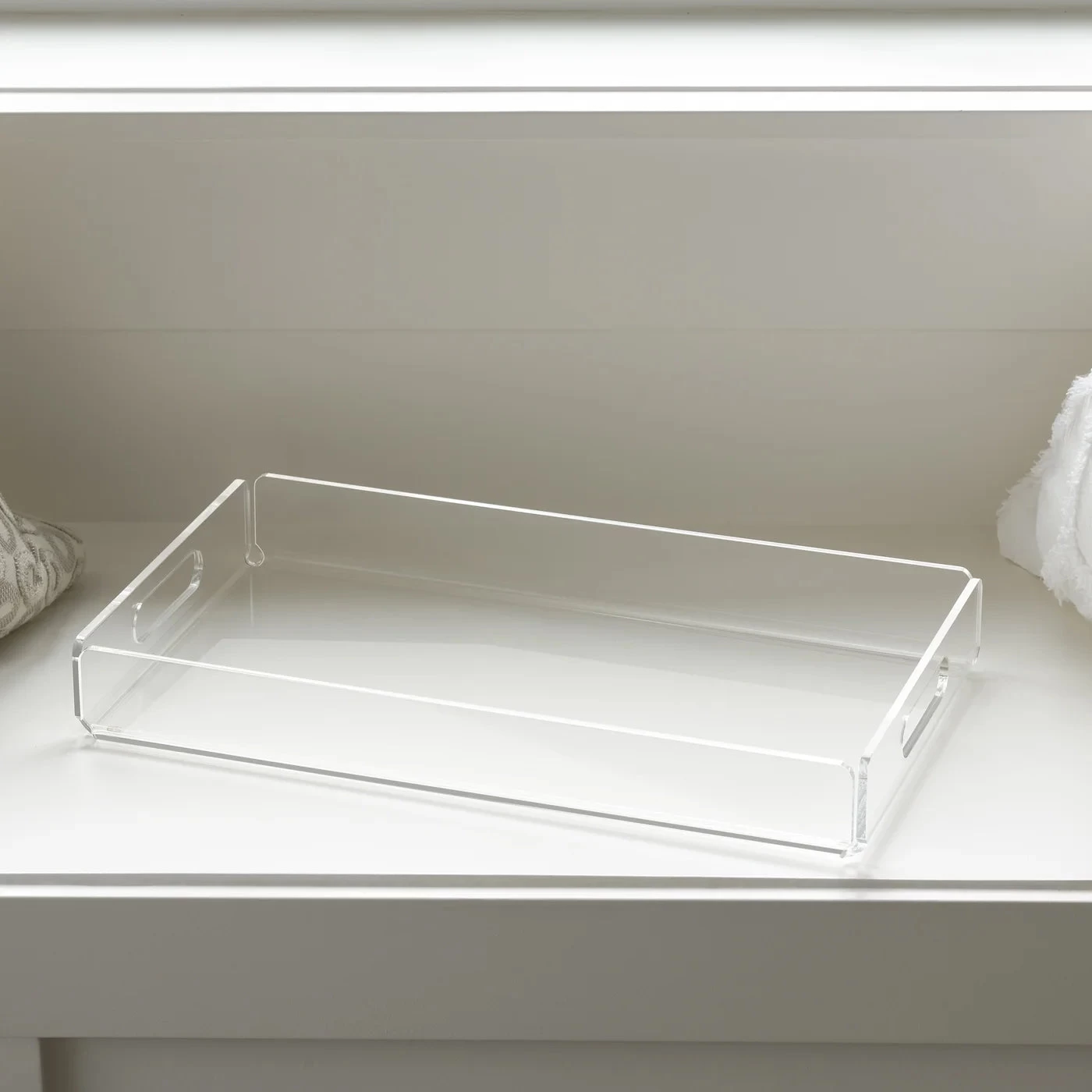 Lucite Acrylic 16.75 X 9.5" Rectangle Tray 5 Lucite Acrylic 16.75 X 9.5" Rectangle Tray - Image 3