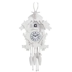 Village White Cuckoo Clock - Large
