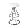 Bowie Bar Stool - White Leather 1 Bowie Bar Stool - White Leather -Chic Furniture Shop 1752 full