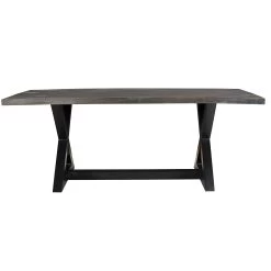 Zax Rectangular Dining Table - Distressed Grey -Chic Furniture Shop 201 147DG 3