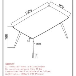 Emery Rectangular Dining Table - White/Black -Chic Furniture Shop 201 294REC WT LD