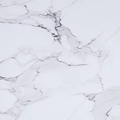 Acer 40" Round Dining Table In White Faux Marble And Black 15 Acer 40" Round Dining Table In White Faux Marble And Black -Chic Furniture Shop 201 671BK S 3