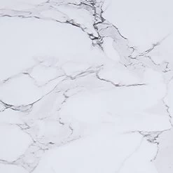 Acer 48" Round Dining Table In White Faux Marble And Aged Gold -Chic Furniture Shop 201 671GD L 3