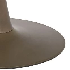 Acer 40" Round Dining Table In White Faux Marble And Aged Gold -Chic Furniture Shop 201 671GD S 5