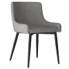 Bianca Side Chair - Grey With Black Legs 1 Bianca Side Chair - Grey With Black Legs -Chic Furniture Shop 202 086GY BK