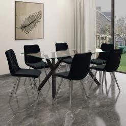 Marlo Dining Chair - Black 13 Marlo Dining Chair - Black -Chic Furniture Shop 202 110BK 5