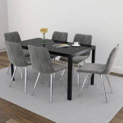 Marlo Dining Chair - Grey -Chic Furniture Shop 202 110GY 4