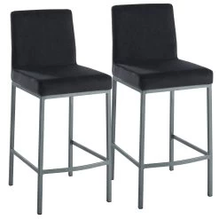 Diego Counter Stool - Black/Grey Legs 12 Diego Counter Stool - Black/Grey Legs -Chic Furniture Shop 203 101BLK GY 4