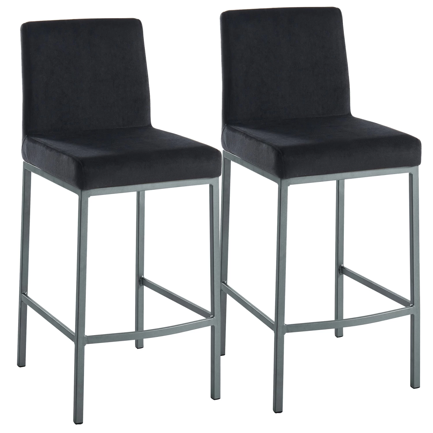Diego Counter Stool - Black/Grey Legs 7 Diego Counter Stool - Black/Grey Legs - Image 5