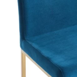 Diego Counter Stool - Blue/Gold Legs -Chic Furniture Shop 203 101BLU GL 3