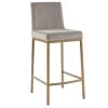 Diego Counter Stool - Grey/Gold Legs -Chic Furniture Shop 203 101GY GLD